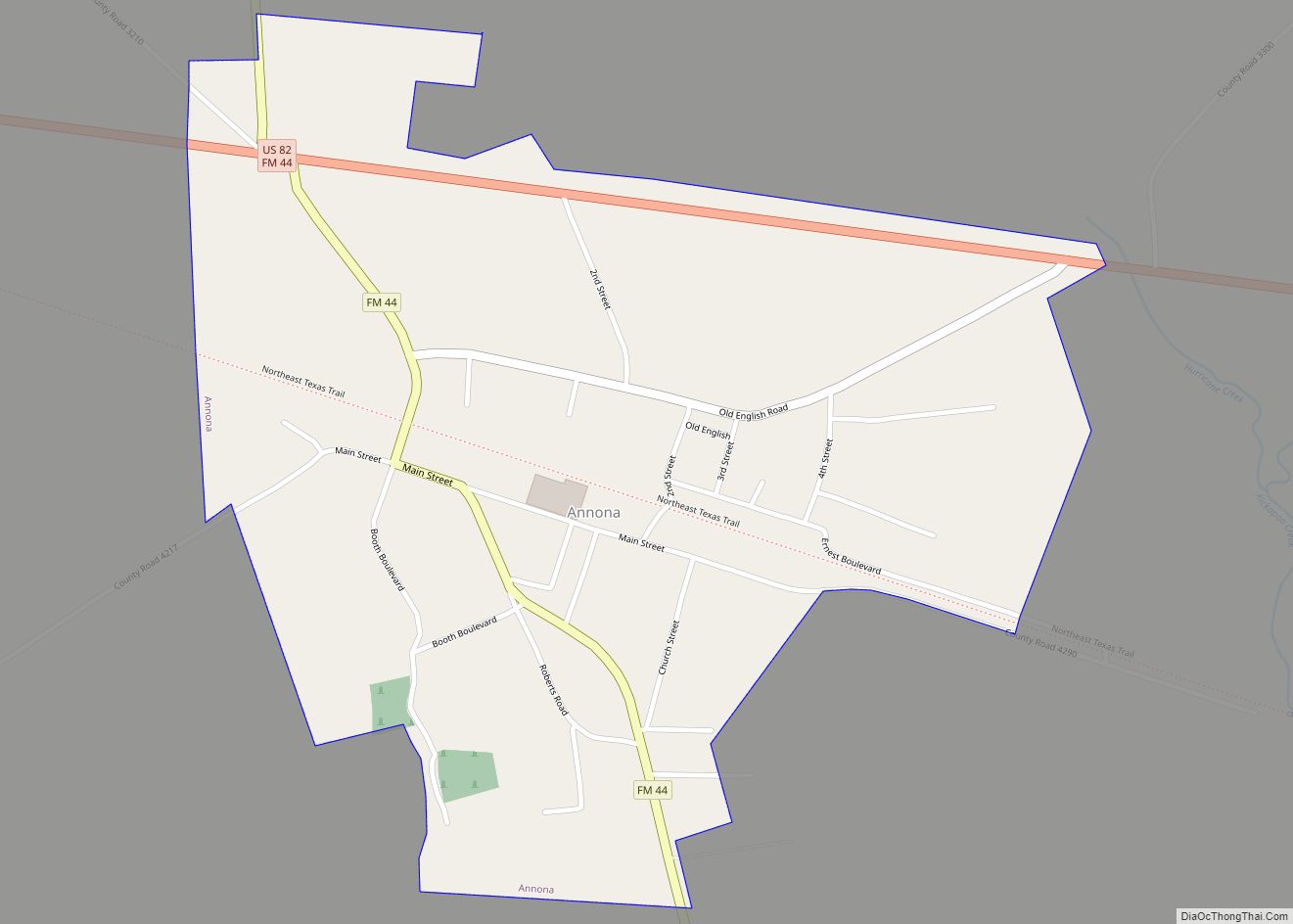 Map of Annona town