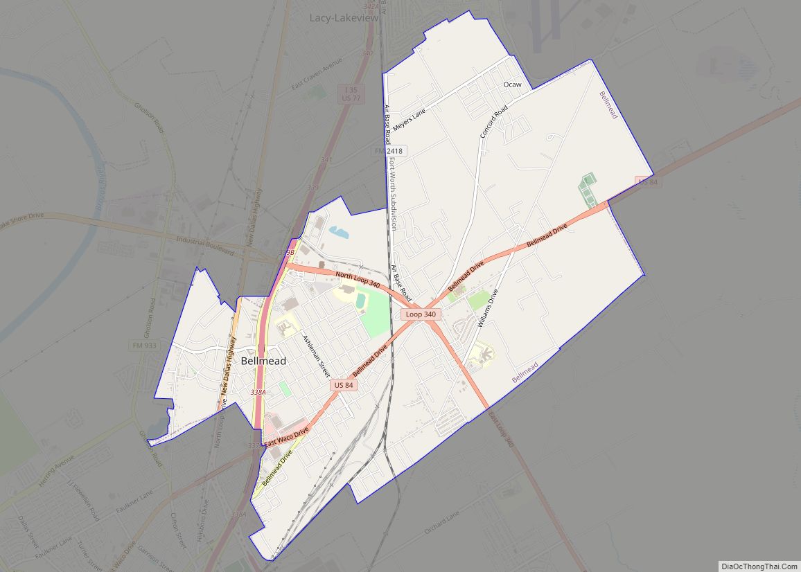 Map of Bellmead city