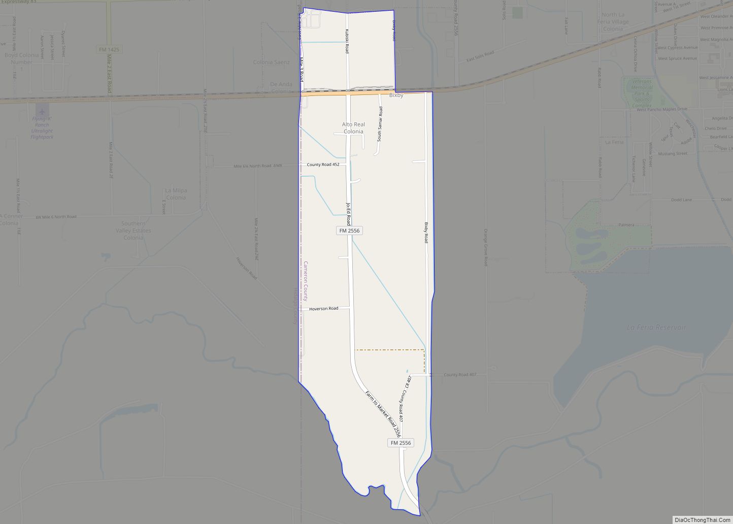 Map of Bixby CDP, Texas