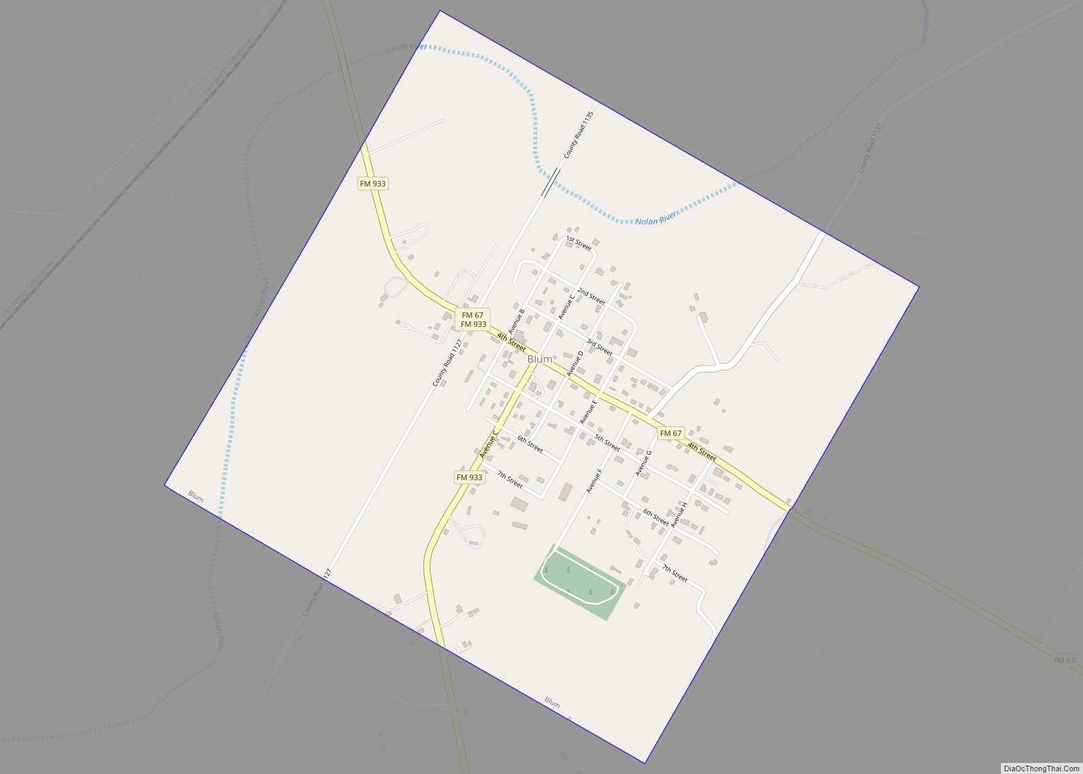 Map of Blum town