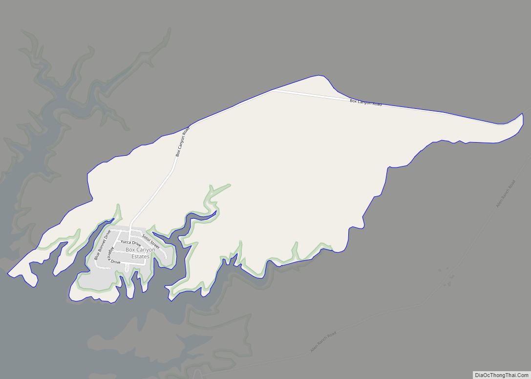 Map of Box Canyon CDP