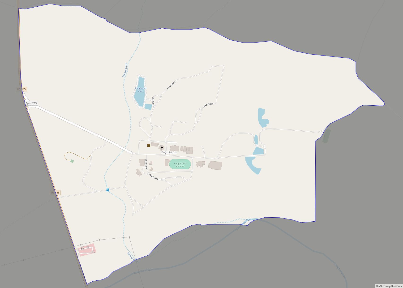 Map Of Boys Ranch CDP   Boys Ranch 