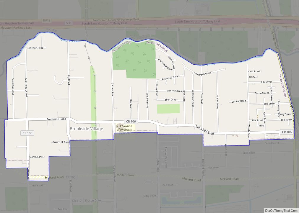 Map of Brookside Village city