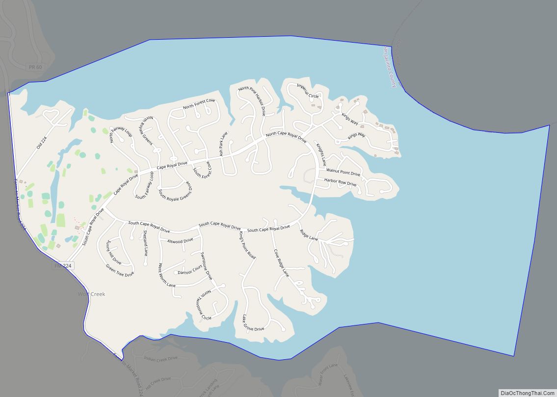 Map of Cape Royale CDP