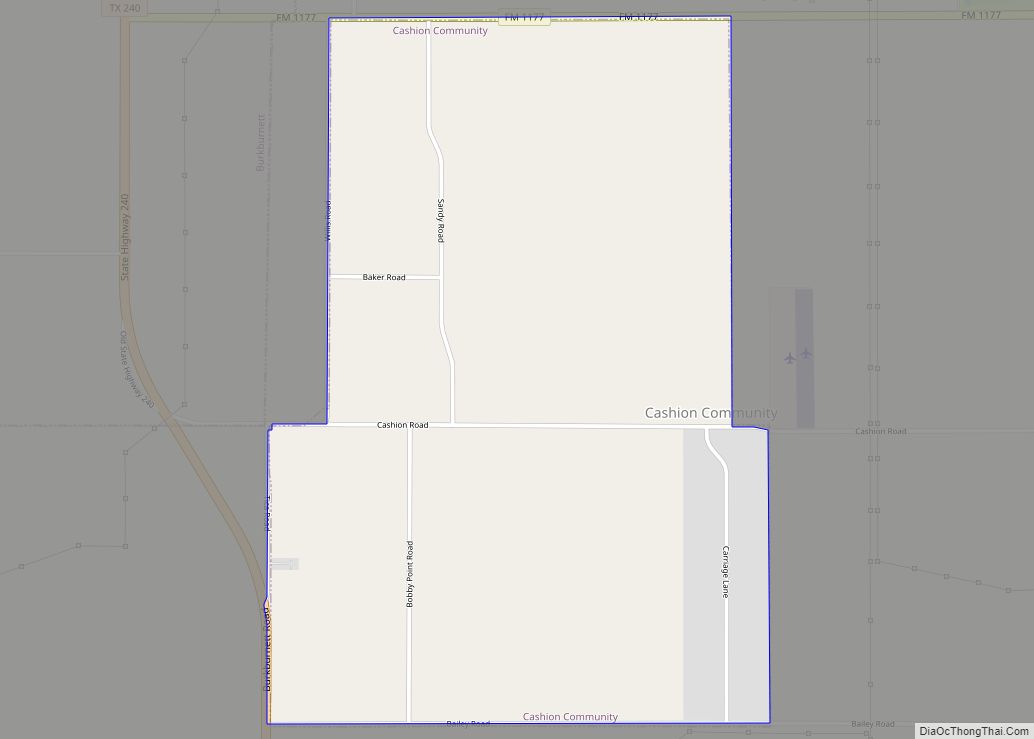 Map of Cashion Community city