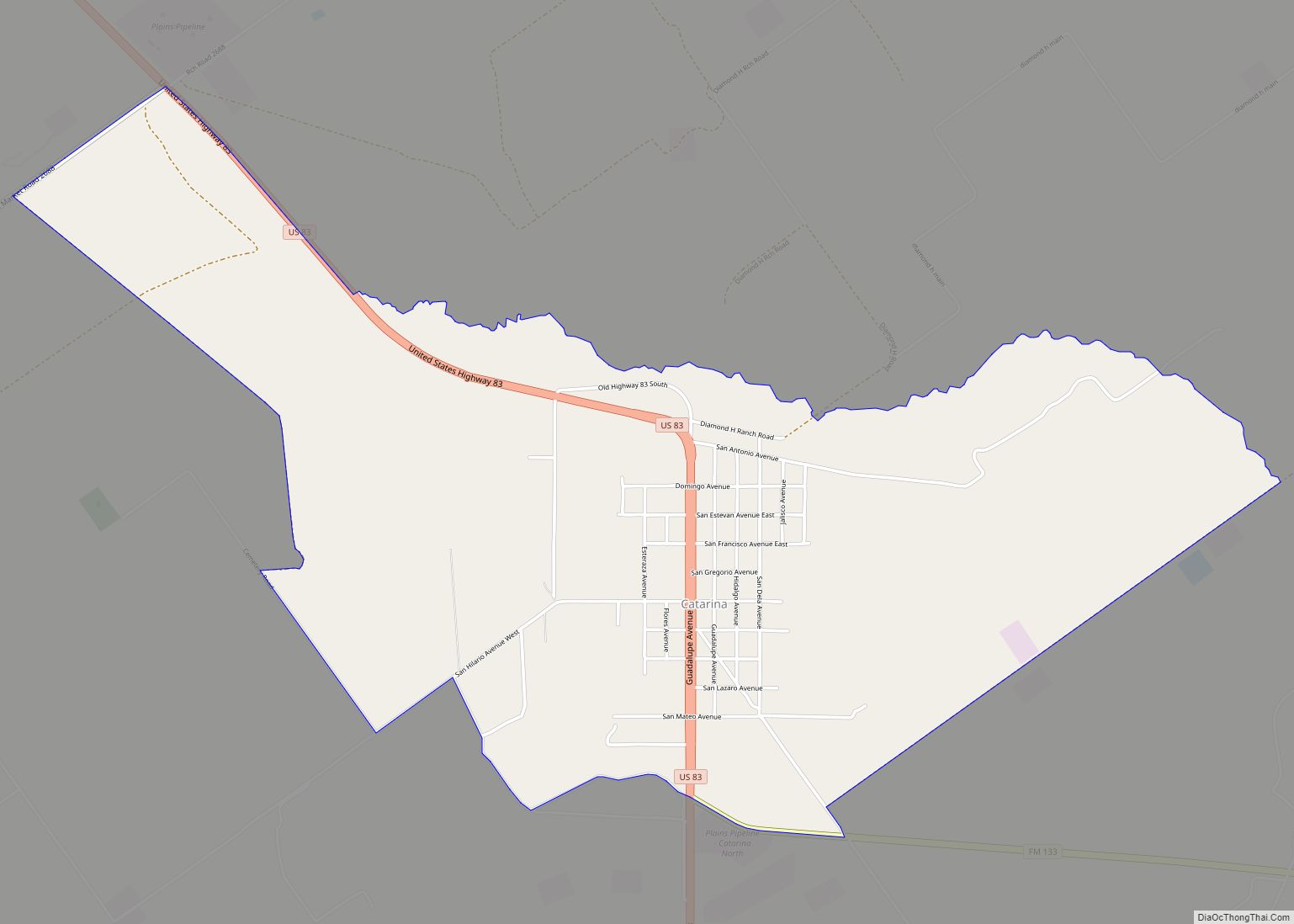 Map of Catarina CDP