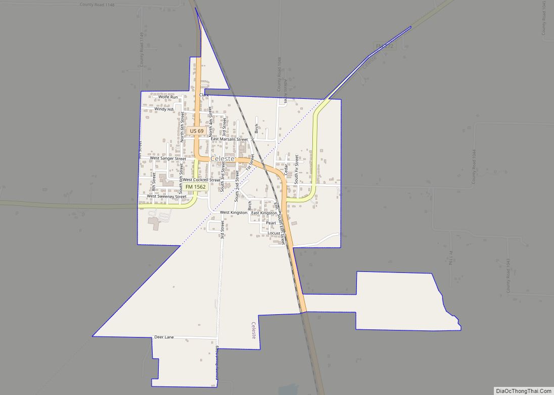 Map of Celeste city