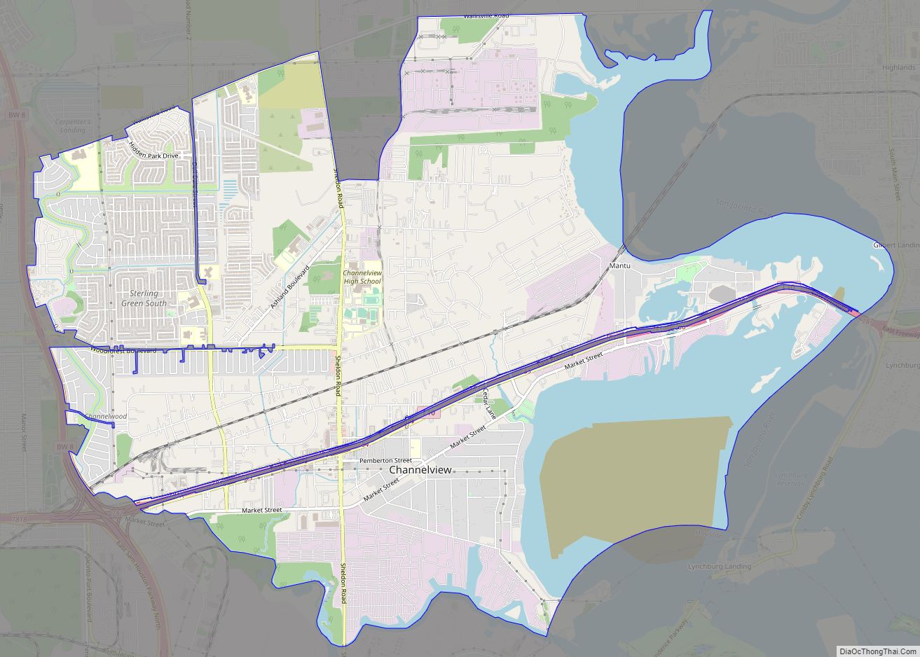 Map of Channelview CDP