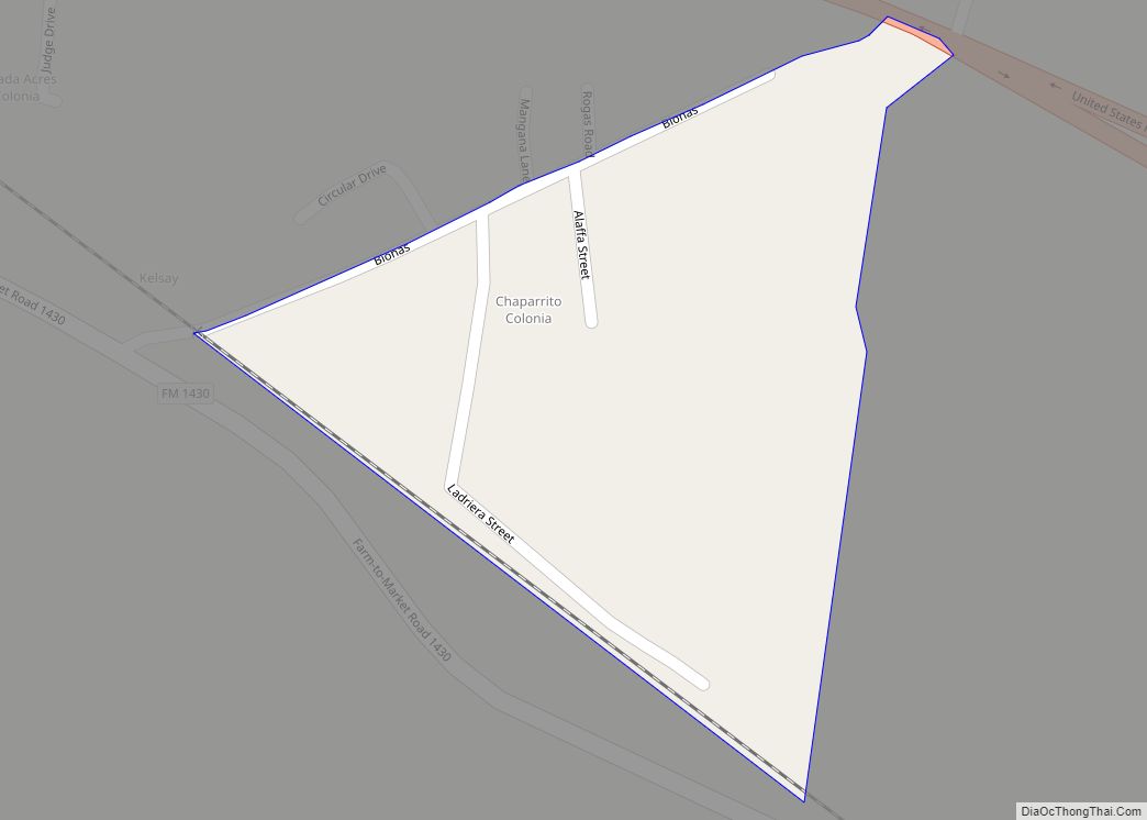 Map of Chaparrito CDP