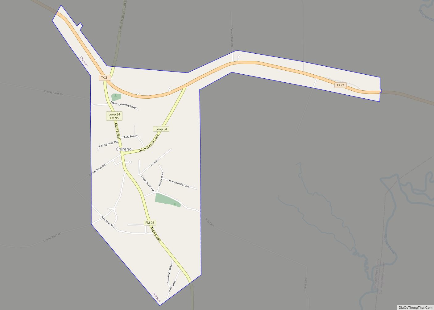 Map of Chireno city