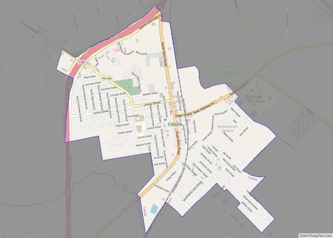 Map of Cotulla city