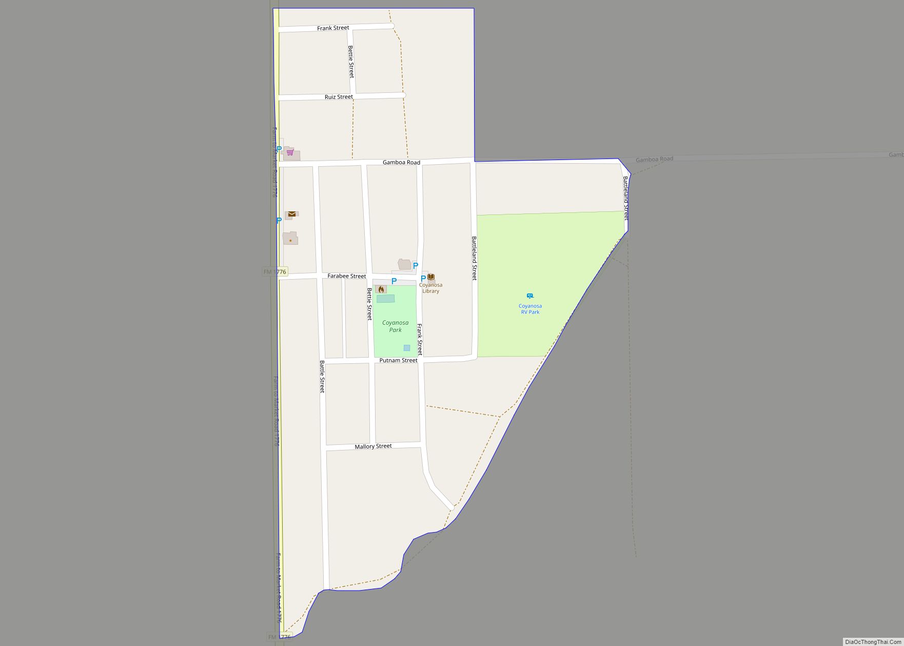 Map of Coyanosa CDP