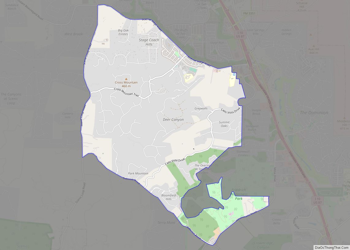 Map of Cross Mountain CDP