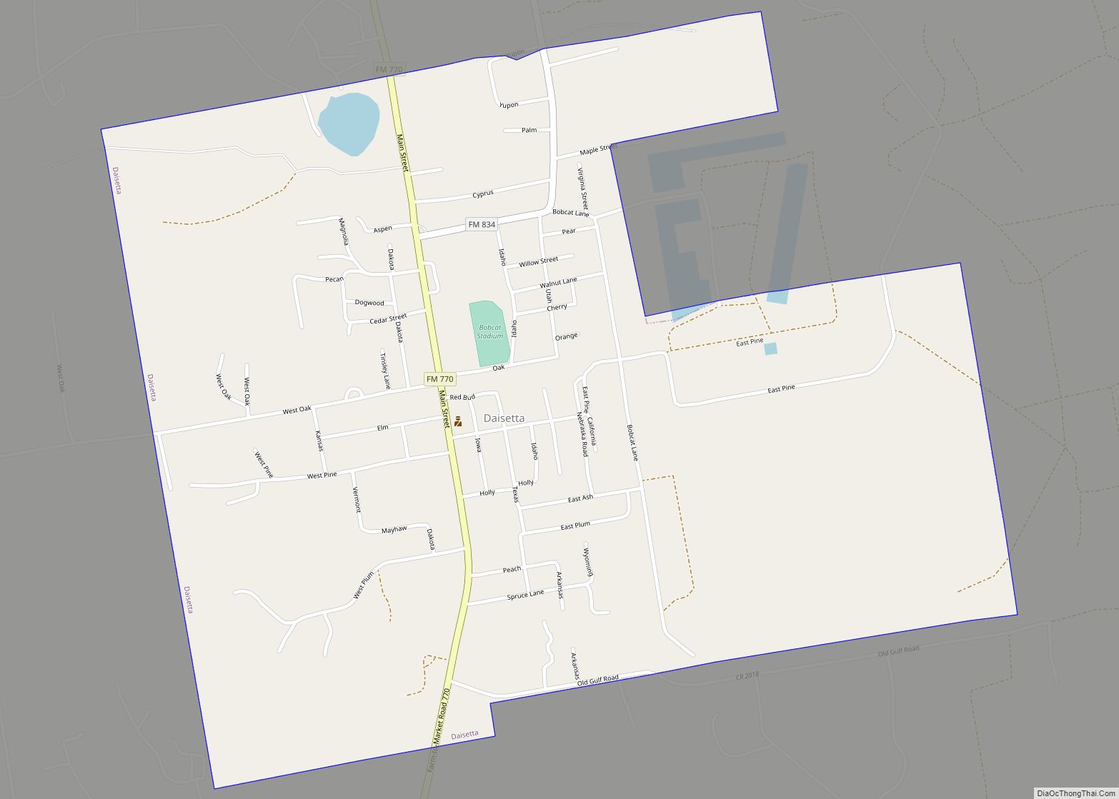 Map of Daisetta city