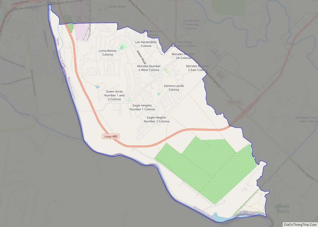Map of Eidson Road CDP