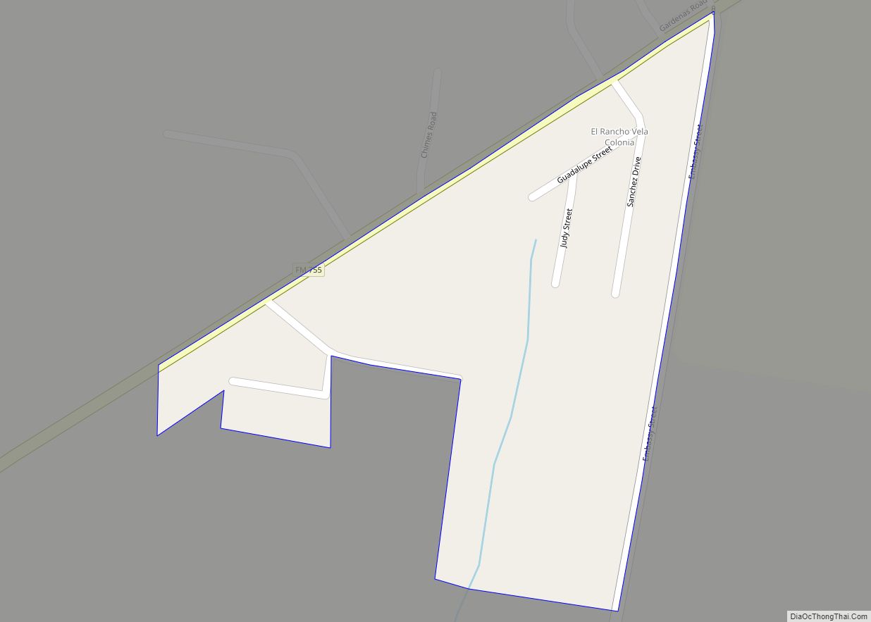Map of El Rancho Vela CDP