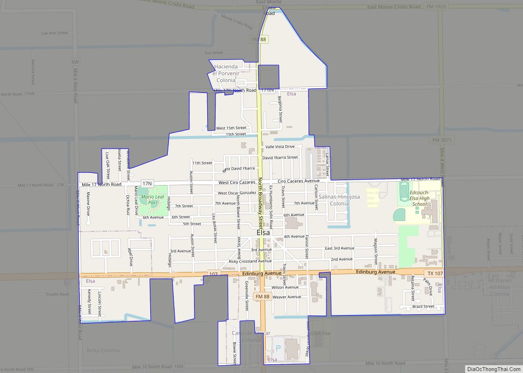 Map of Elsa city