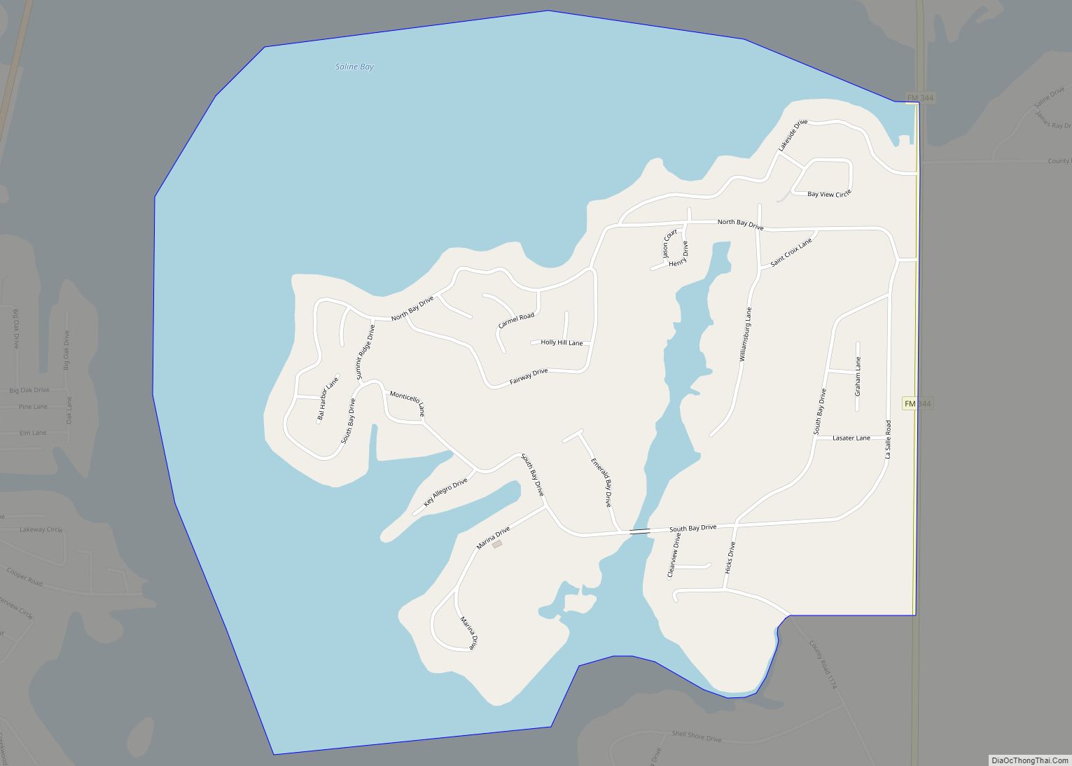 Map of Emerald Bay CDP