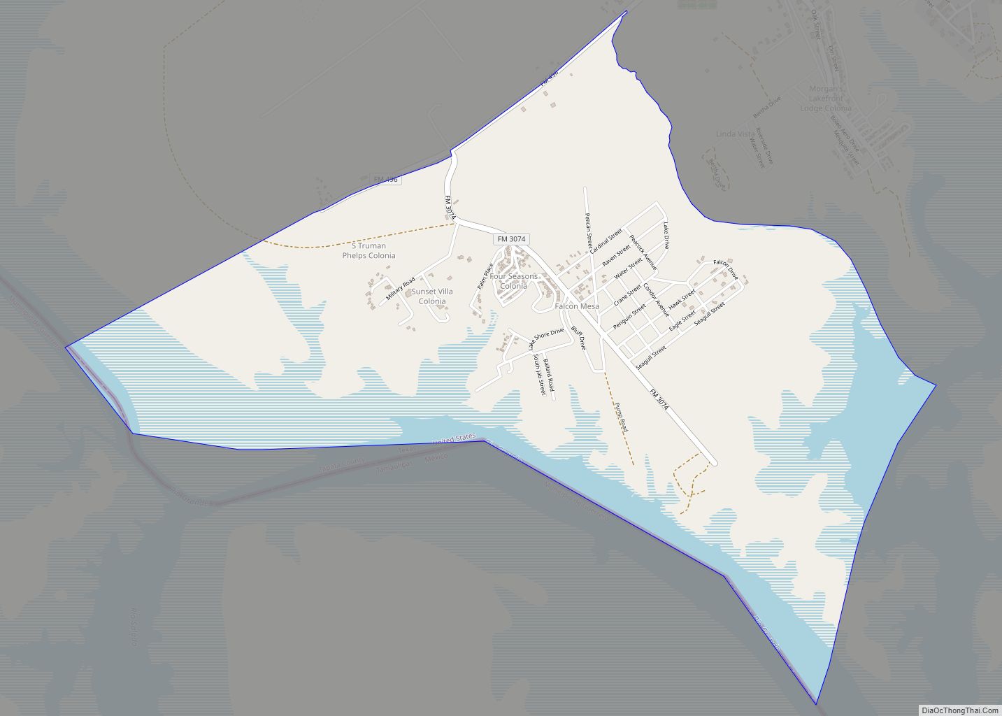 Map of Falcon Mesa CDP