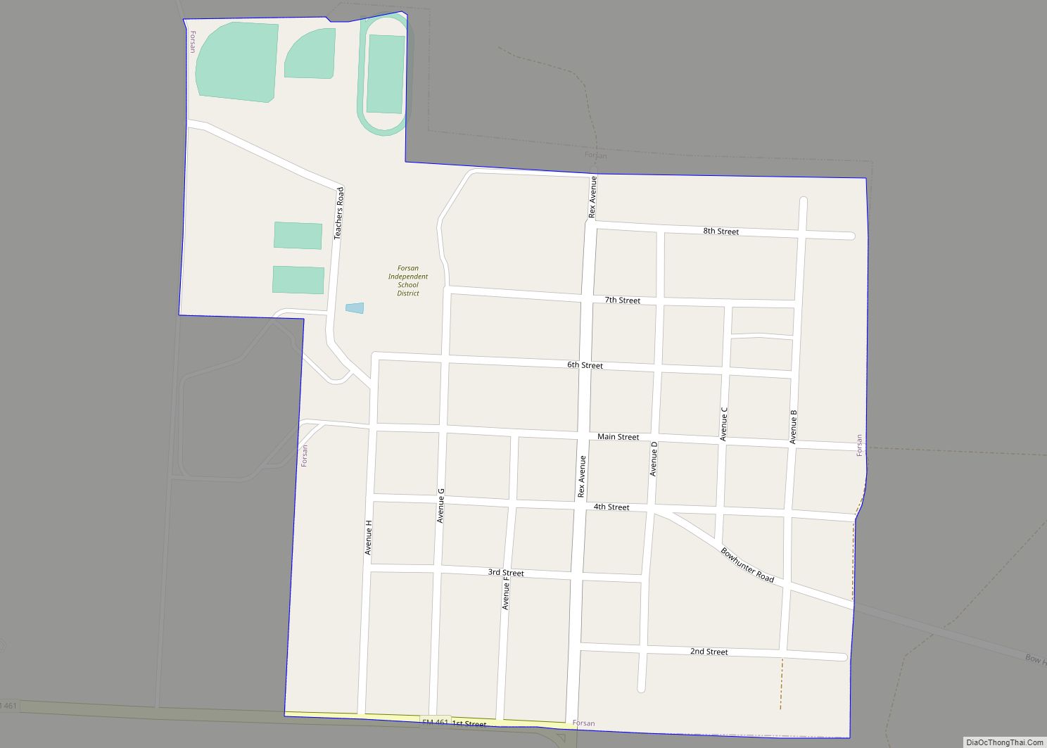 Map of Forsan city