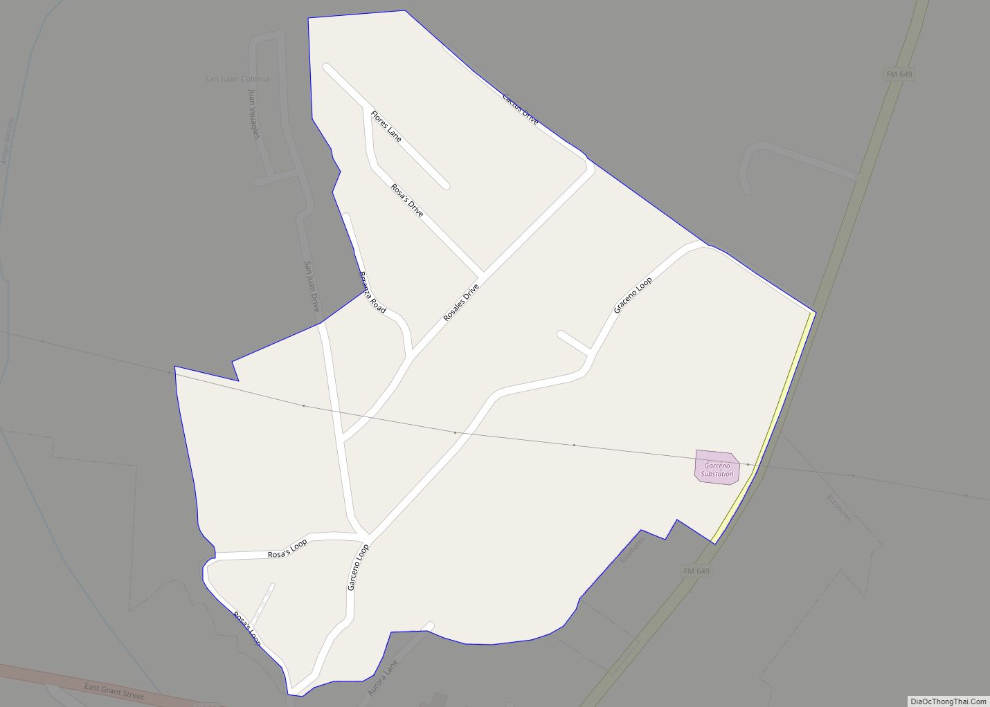 Map of Garceno CDP