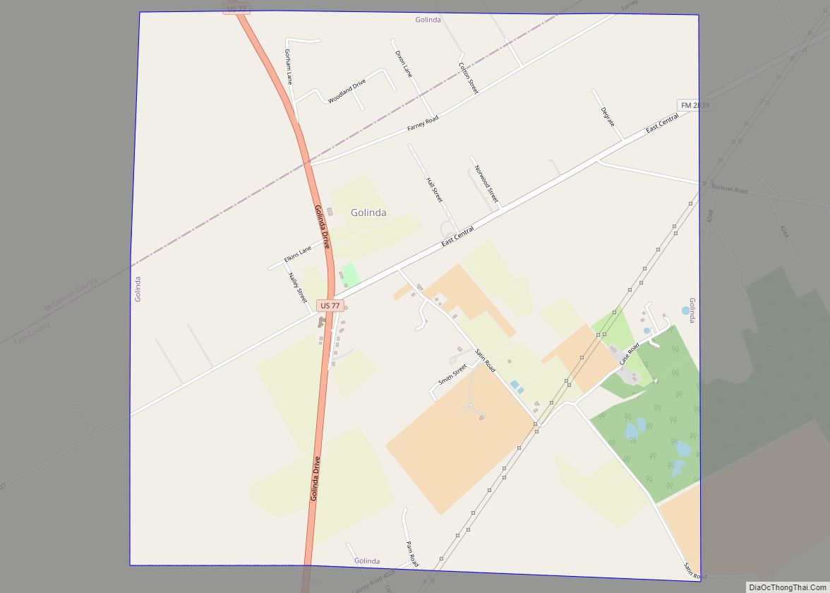 Map of Golinda city