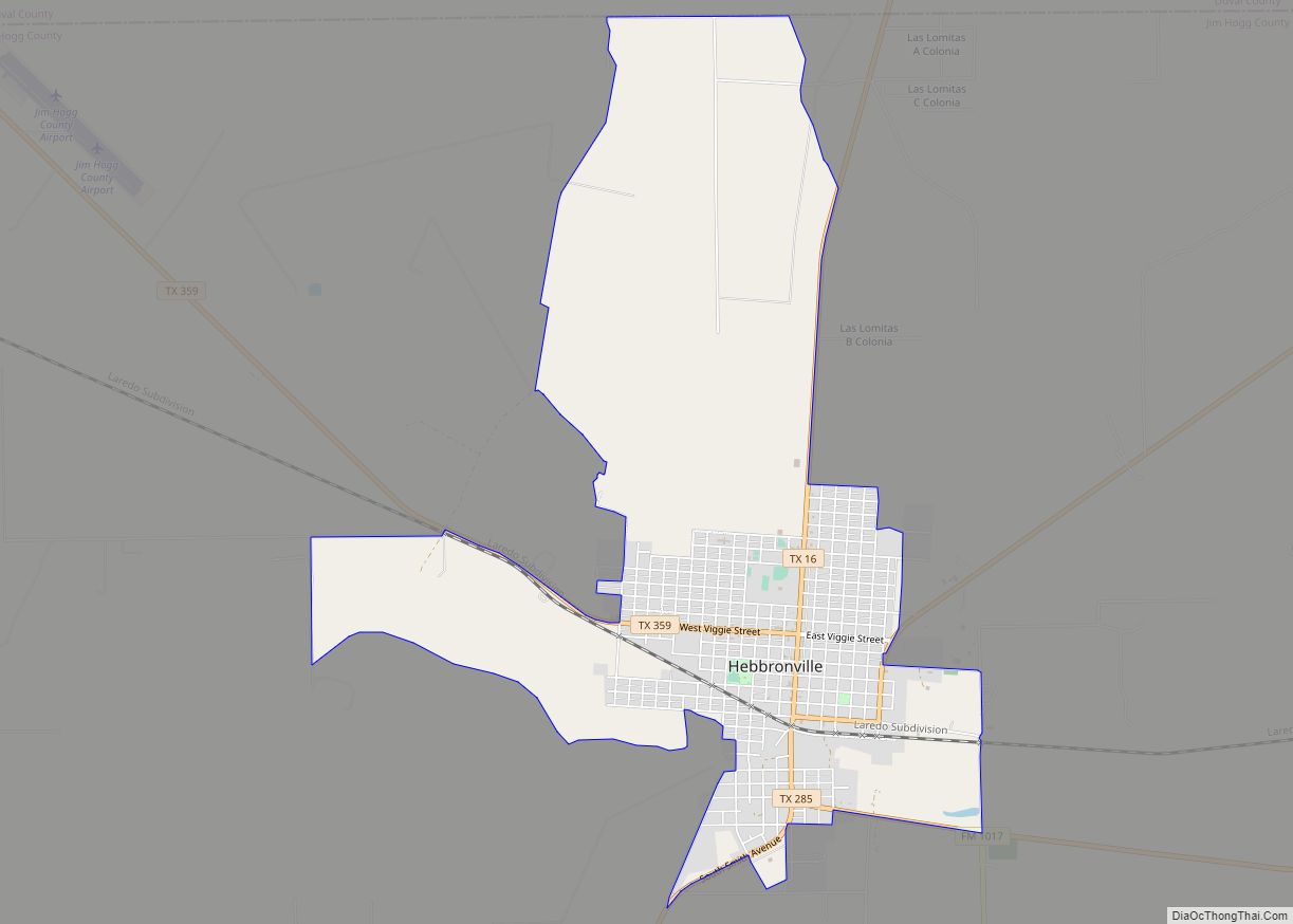 Map of Hebbronville CDP