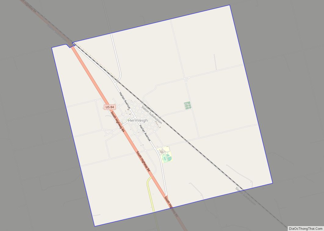 Map of Hermleigh CDP