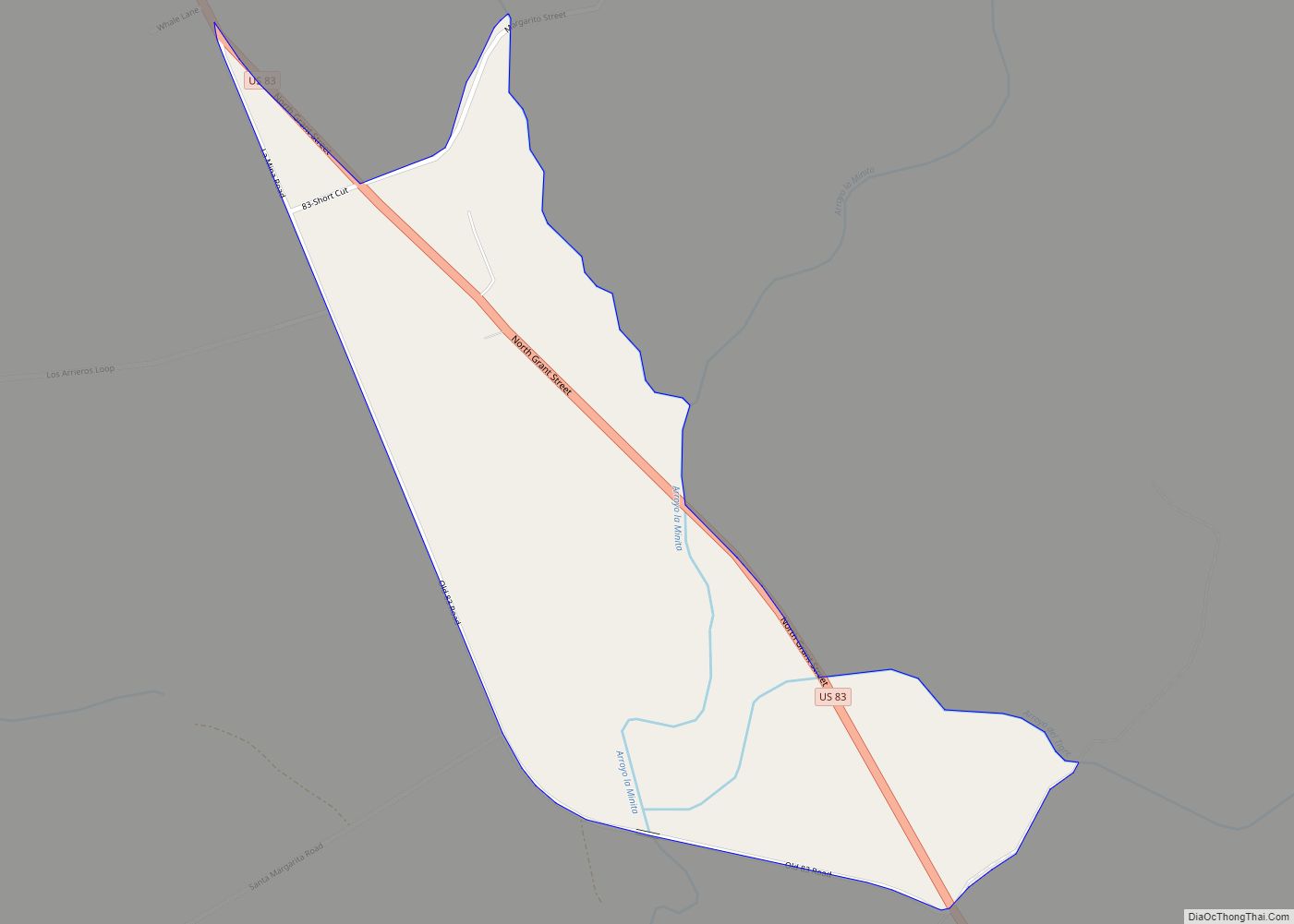 Map of La Minita CDP