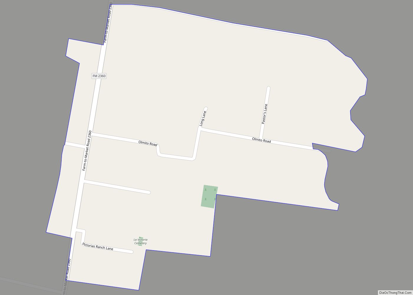 Map of La Victoria CDP
