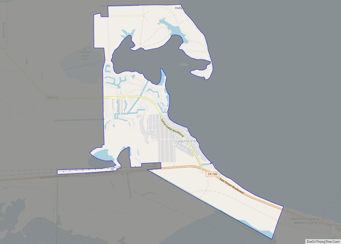 Map of Laguna Vista town