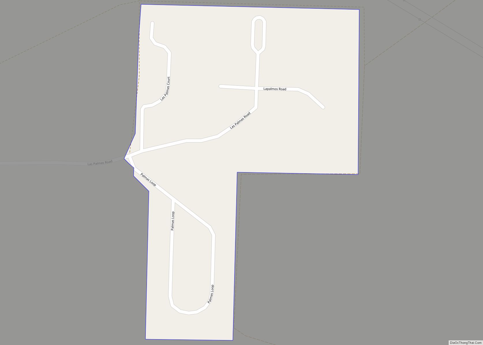 Map of Las Palmas CDP