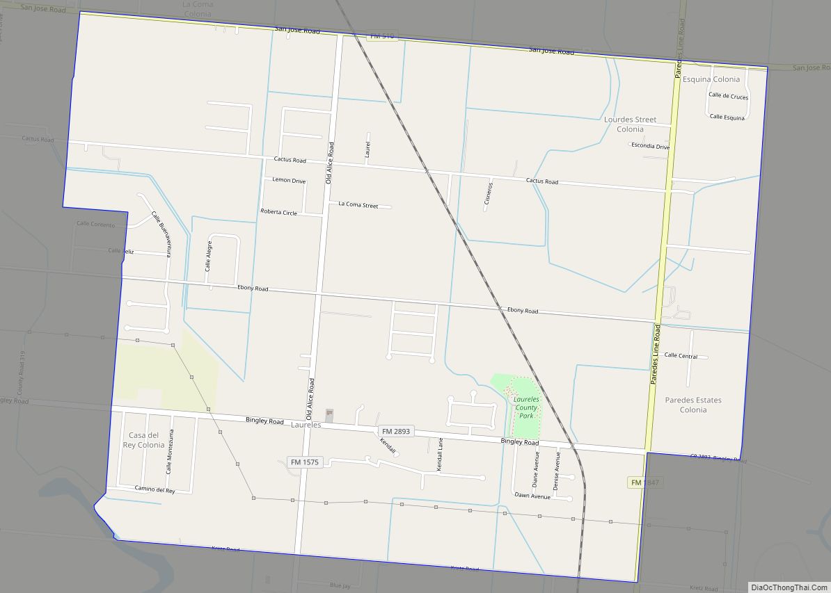 Map of Laureles CDP