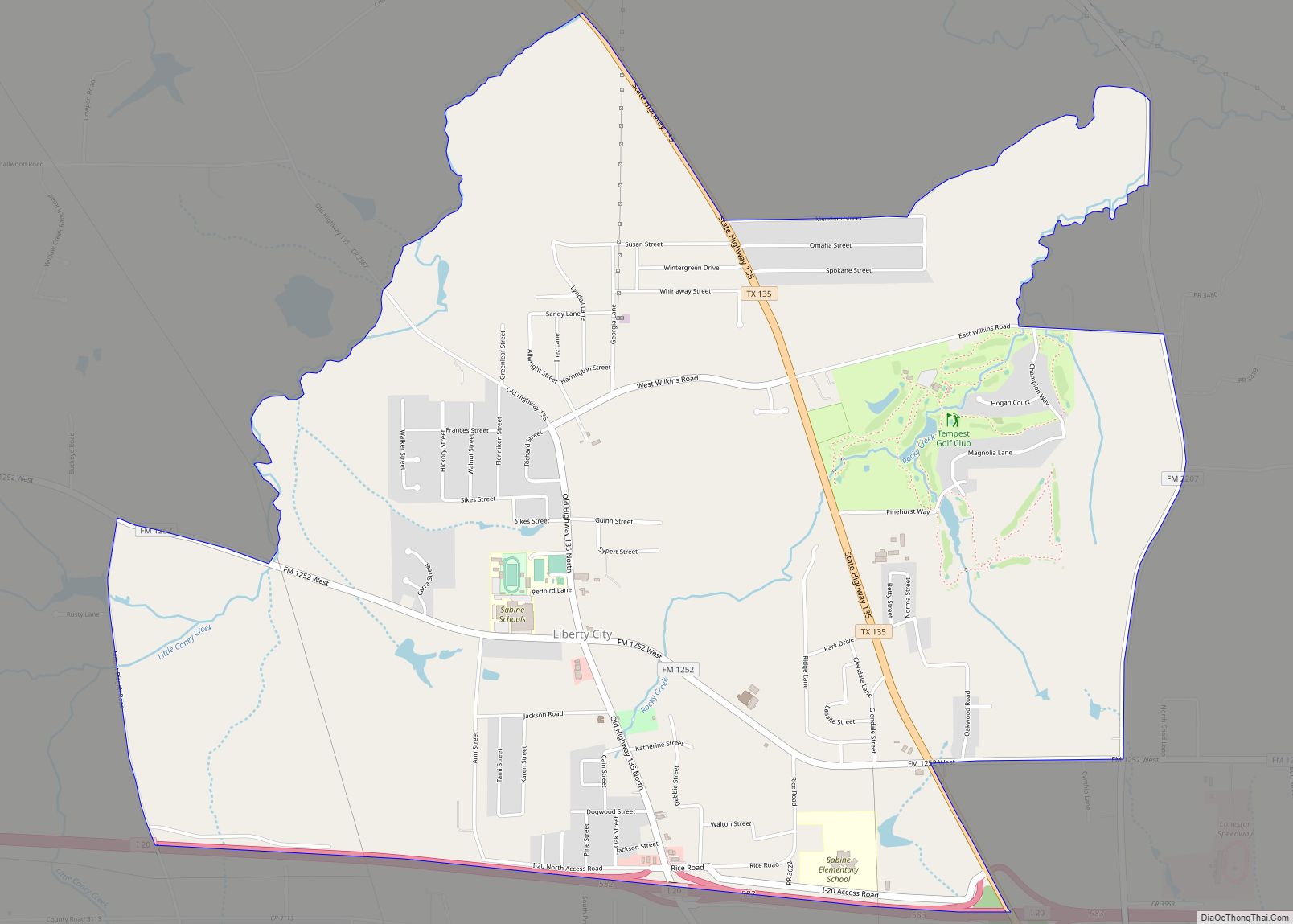 Map of Liberty City CDP