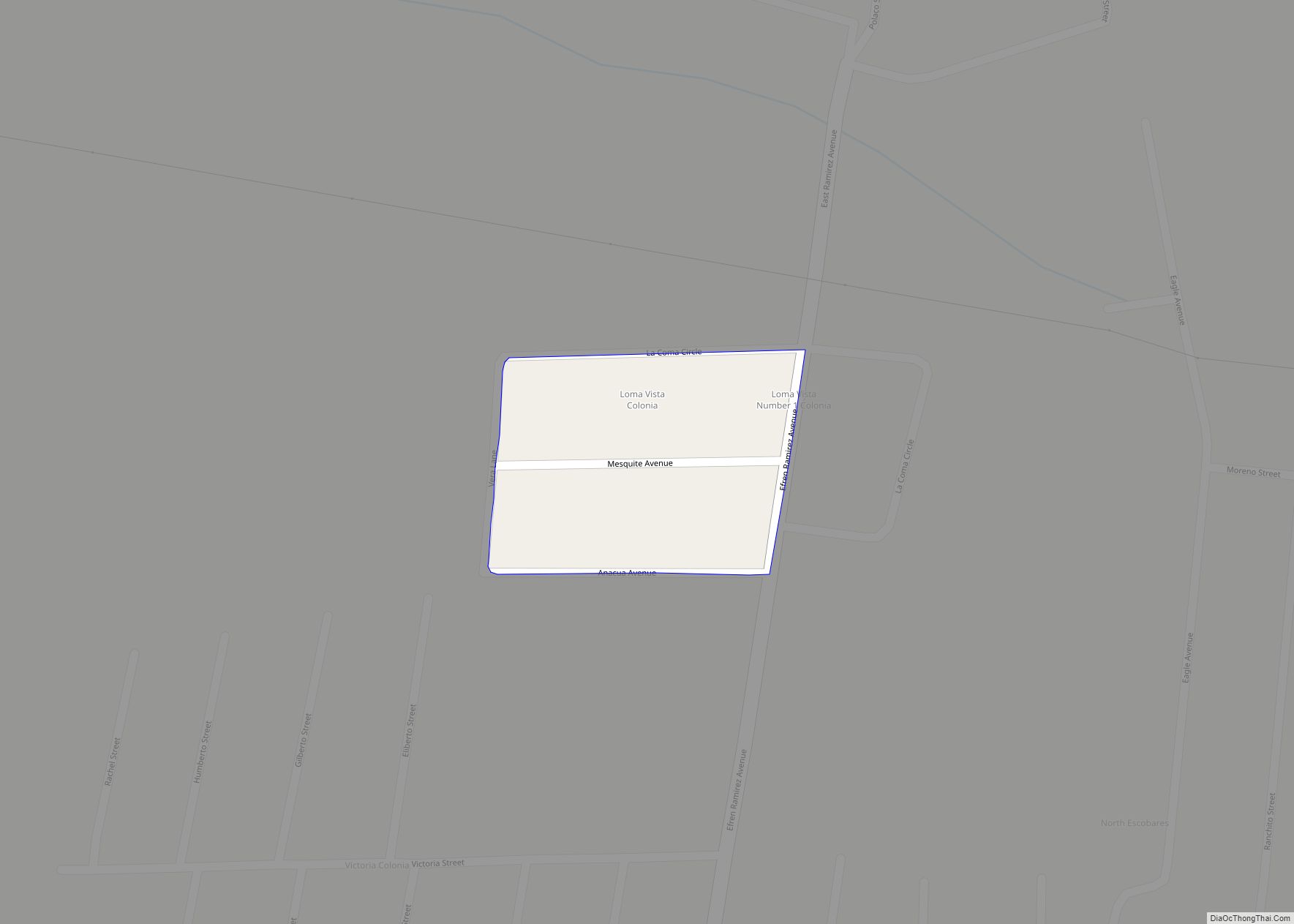 Map of Loma Vista CDP