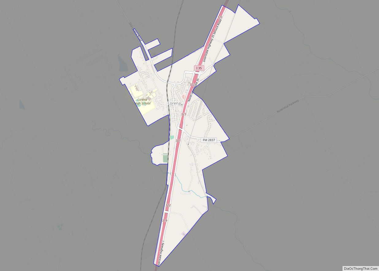 Map of Lorena city