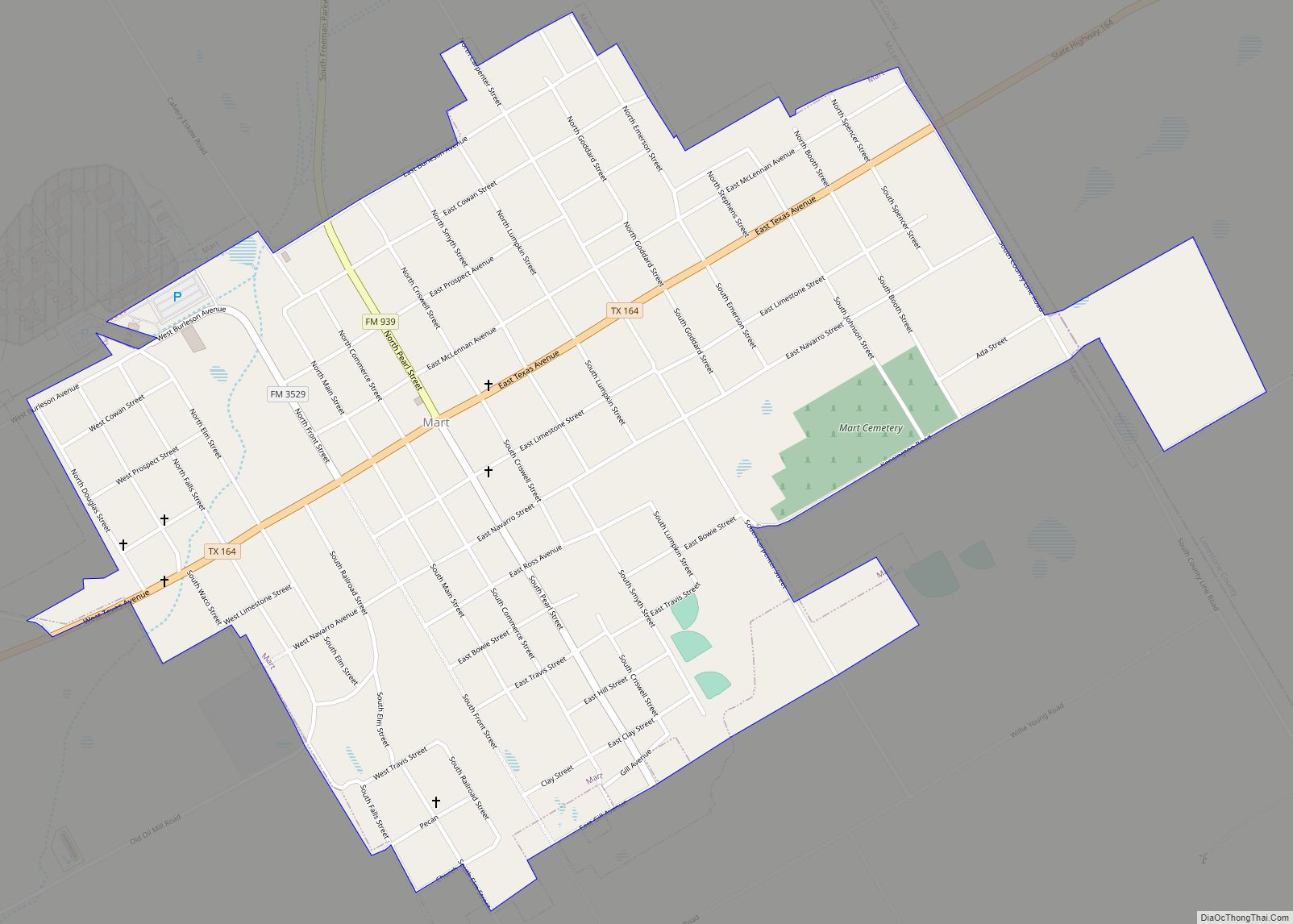 Map of Mart city