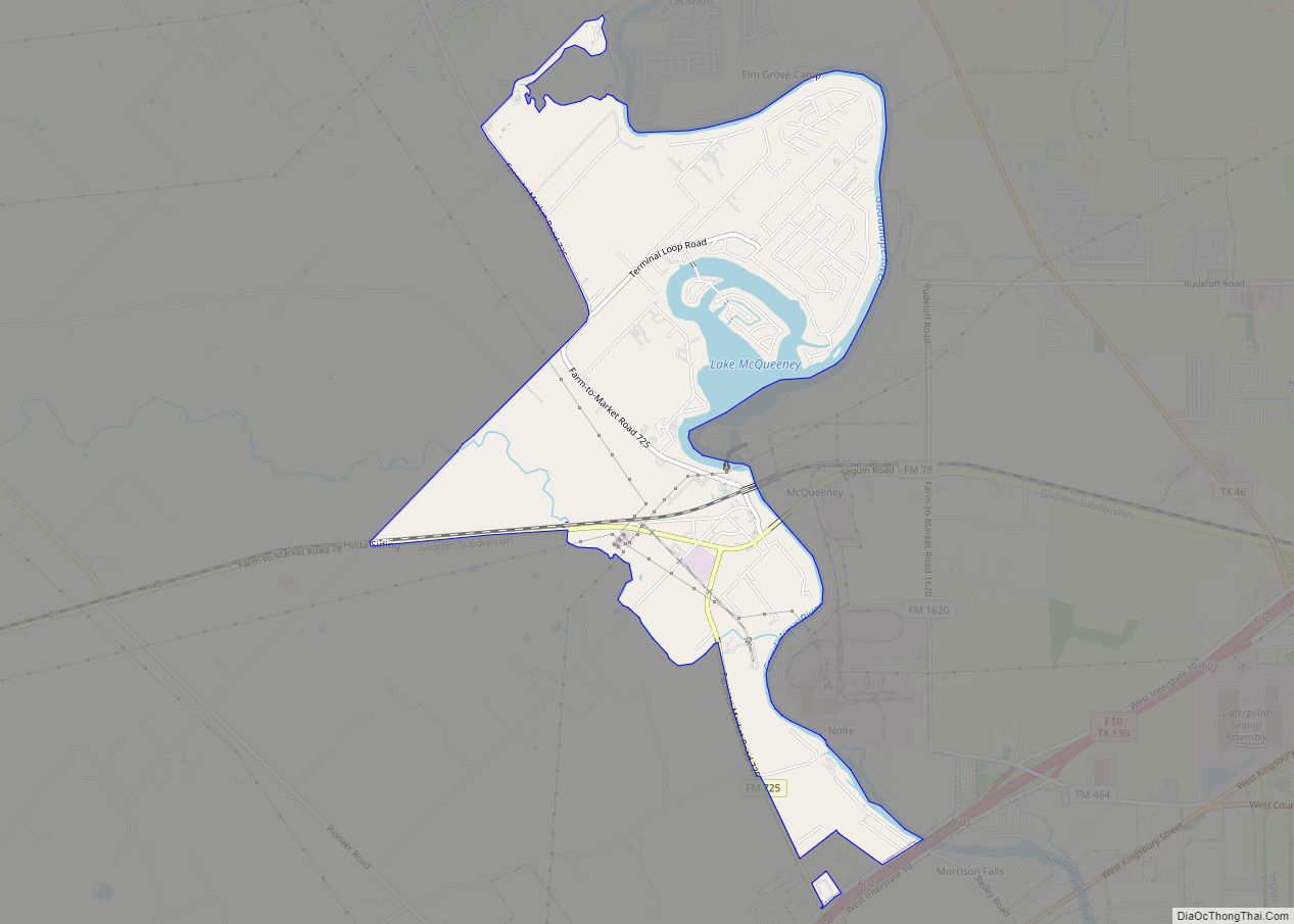 Map of McQueeney CDP