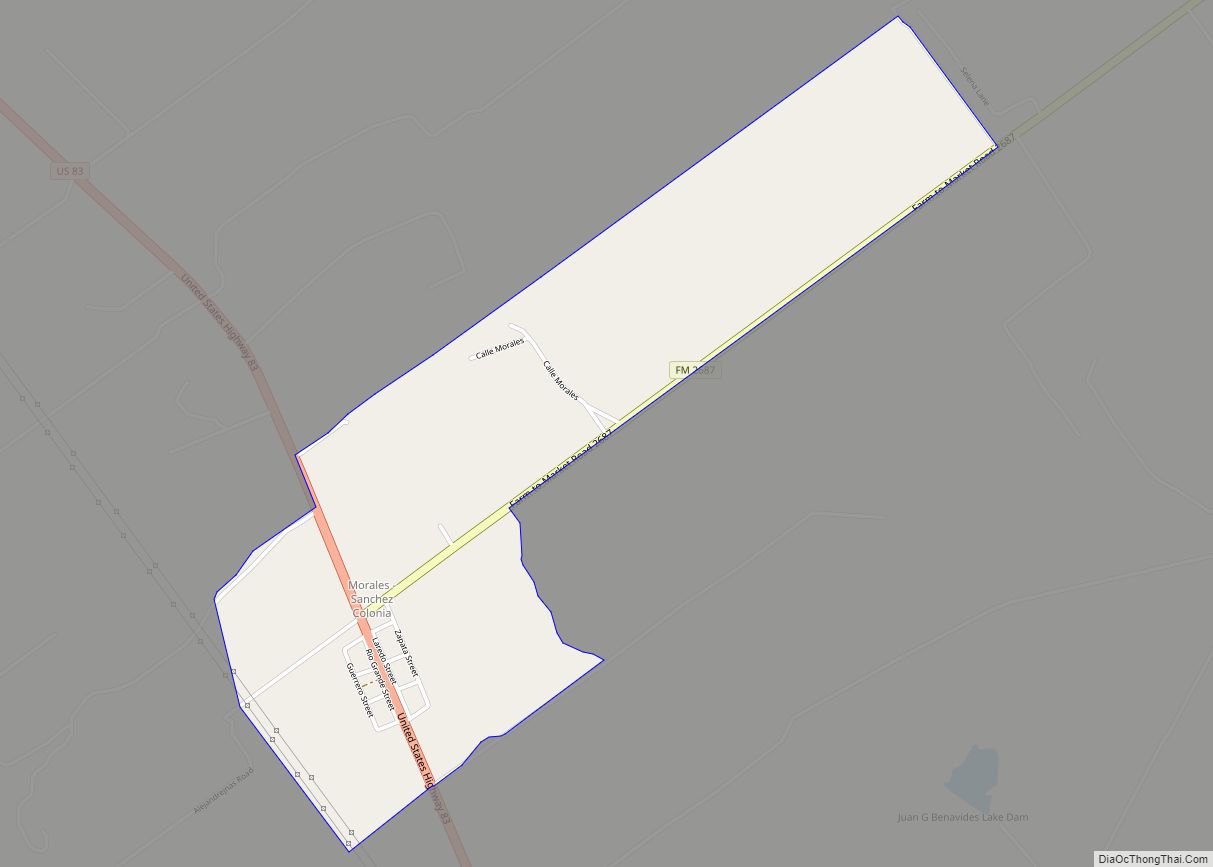 Map of Morales-Sanchez CDP