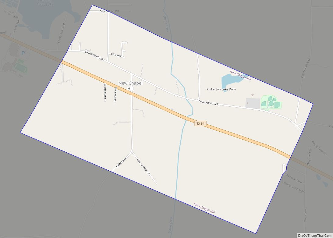 Map of New Chapel Hill city