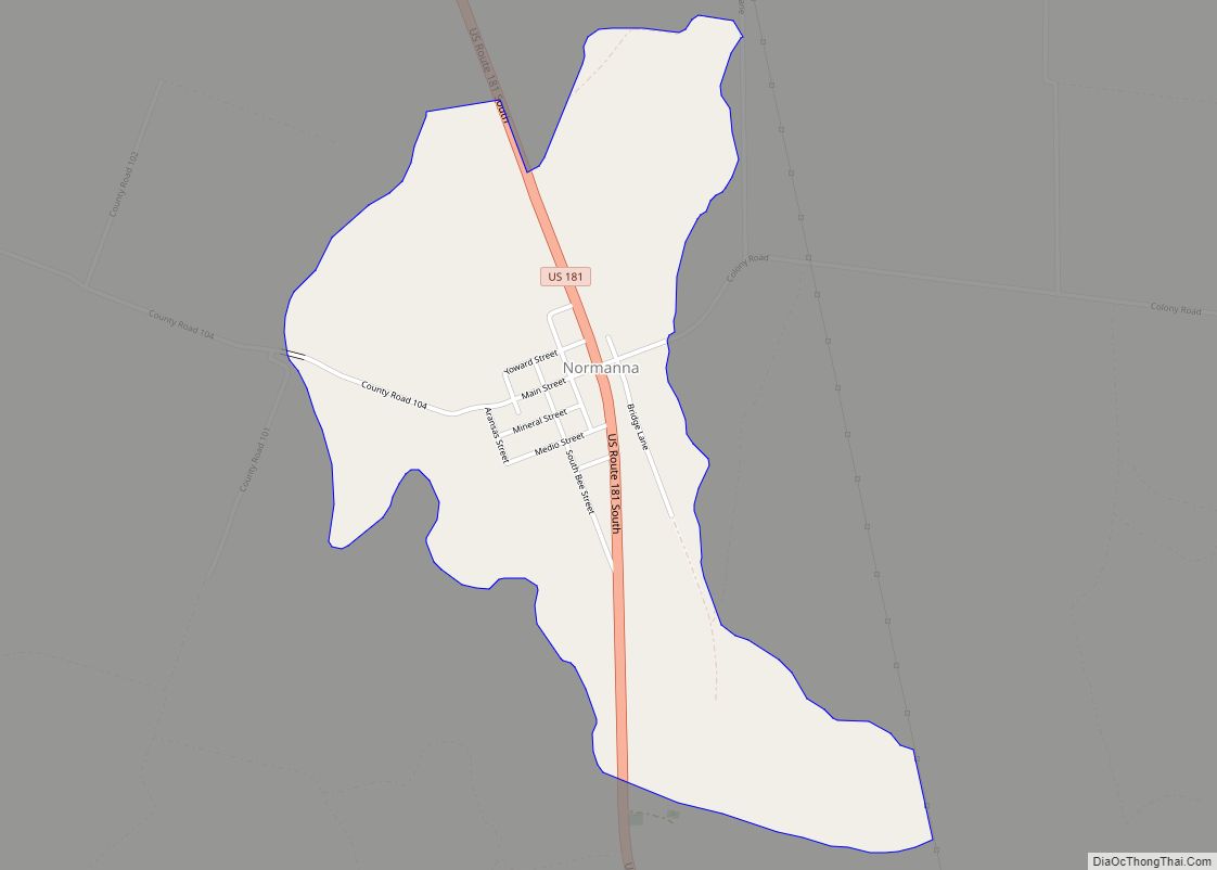 Map of Normanna CDP