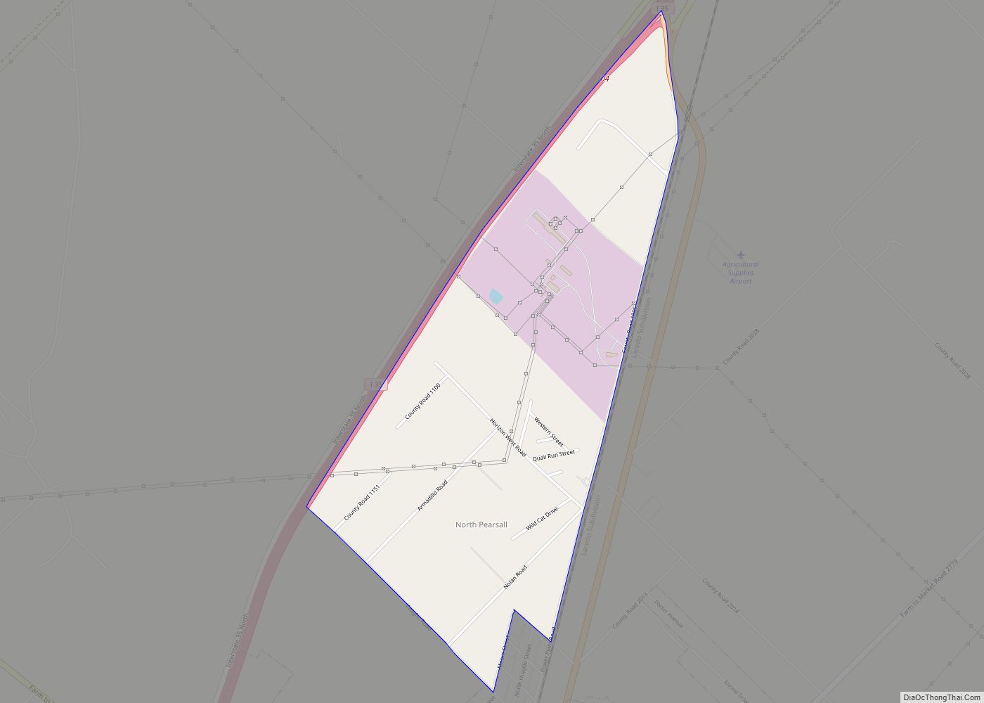 Map of North Pearsall CDP