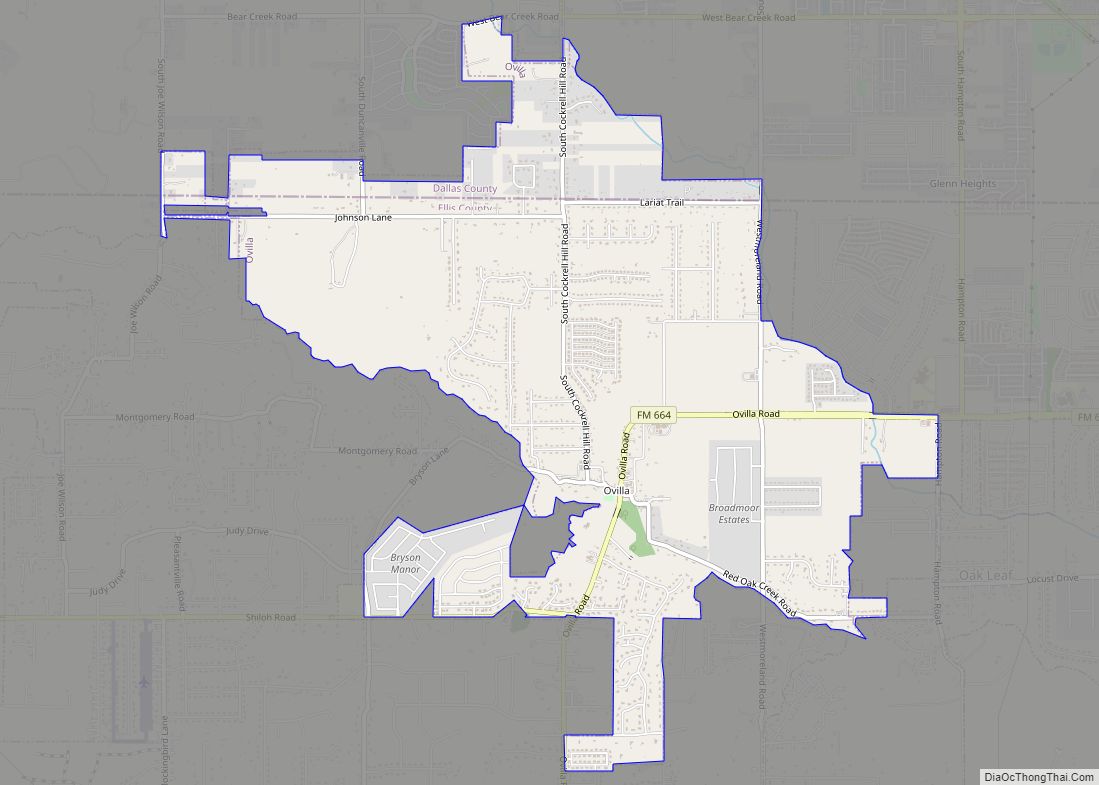 Map of Ovilla city
