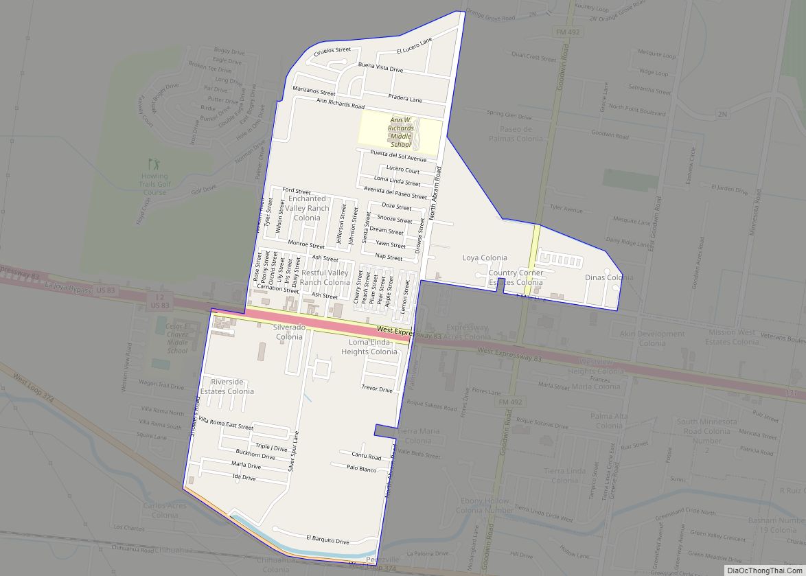 Map of Perezville CDP
