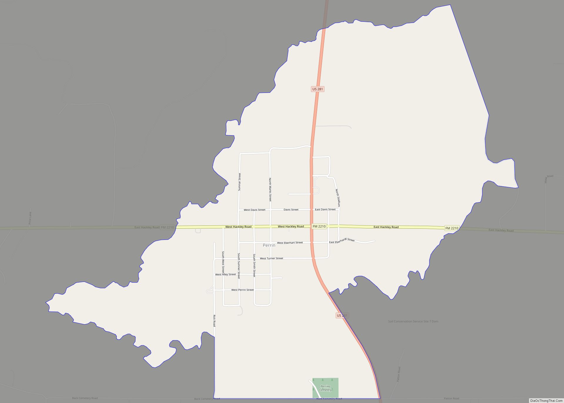 Map of Perrin CDP