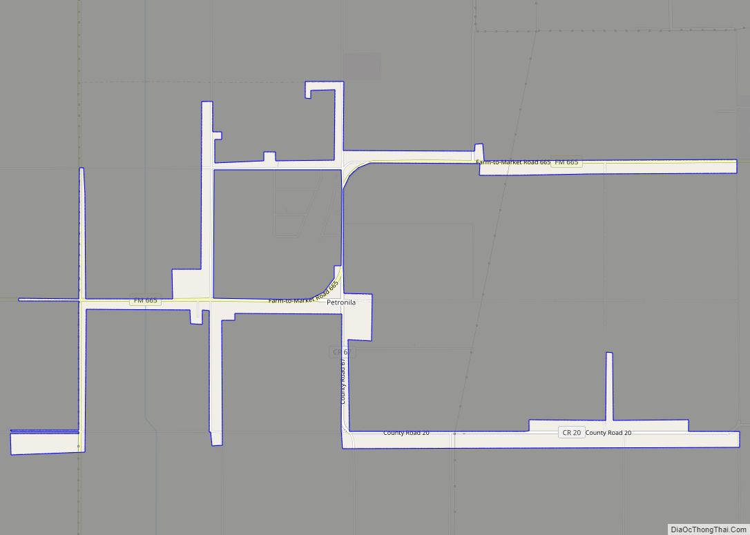 Map of Petronila city