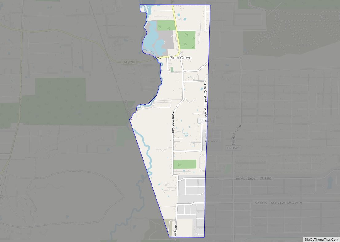 Map of Plum Grove city