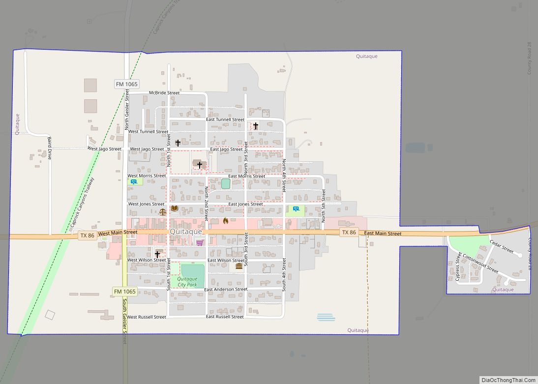 Map of Quitaque city