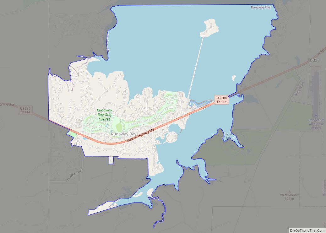 Map of Runaway Bay city