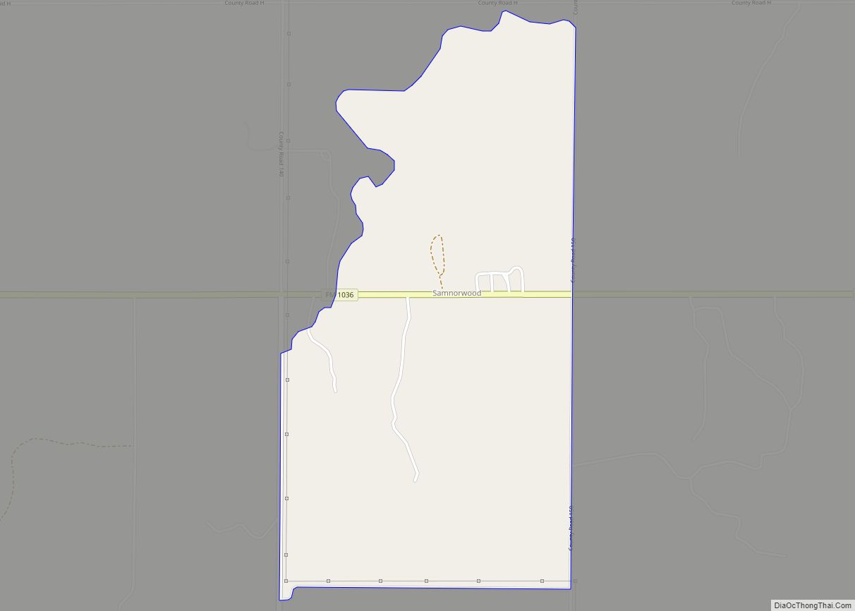 Map of Samnorwood CDP